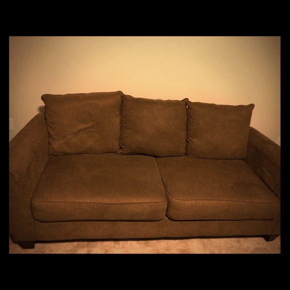 Couch and love seat combo! “Brown” - Picture 1 of 8
